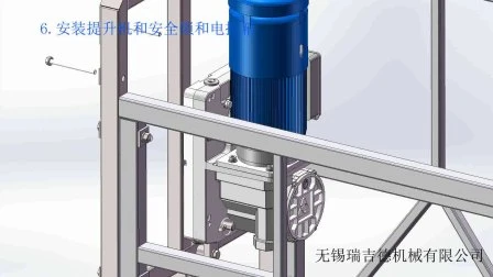 Piattaforma sospesa con staffa terminale a vite in acciaio verniciato Zlp800