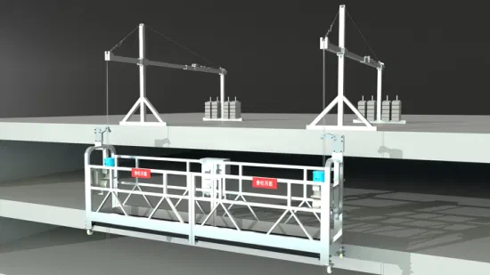 Zlp800 Luwang Piattaforma sospesa zincata di gondola da costruzione per la manutenzione di pareti di edifici alti